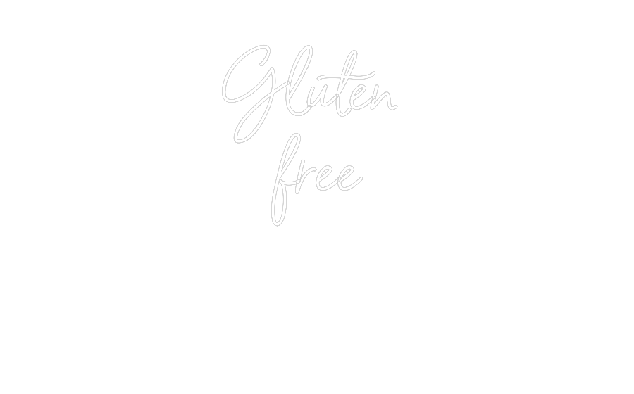 Custom Neon: Gluten 
free...